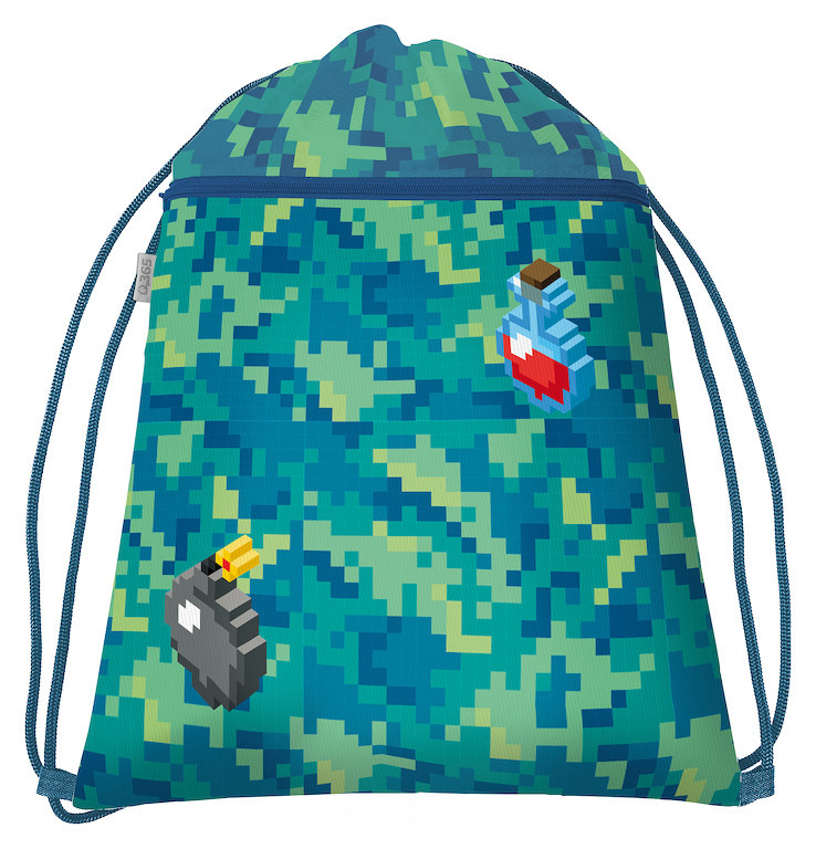 Sáček na tělocvik Pixel Quest Helma 365