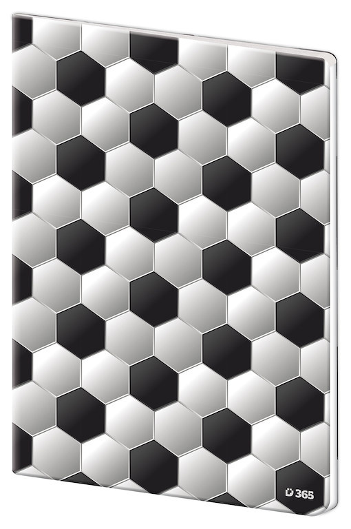 Sešit A4 linkovaný 40ls STIL plastové desky, Soccer I.