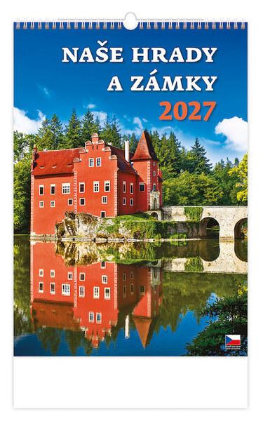 Nástěnný kalendář 2027 Helma Naše hrady a zámky