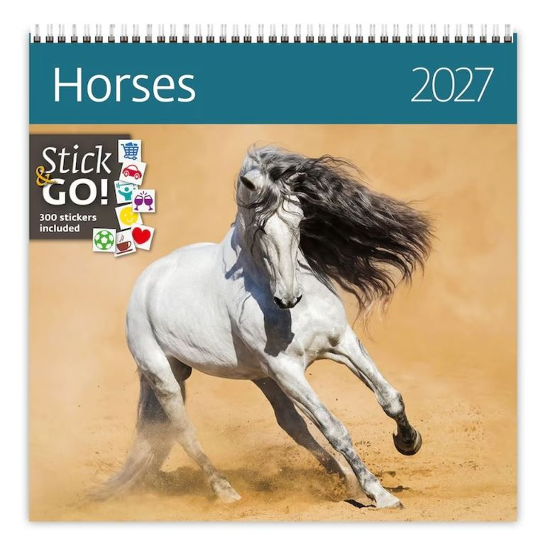 Nástěnný kalendář 2027 Helma Horses
