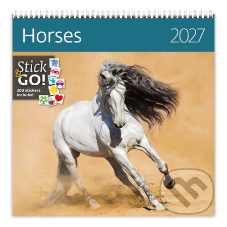 Nástěnný kalendář 2027 Helma Horses