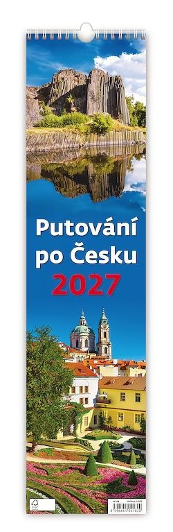 Nástěnný kalendář 2027 vázankový Helma Putování po Česku