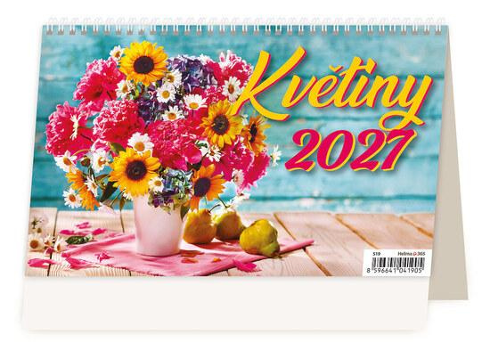 Stolní kalendář 2027 Helma Květiny