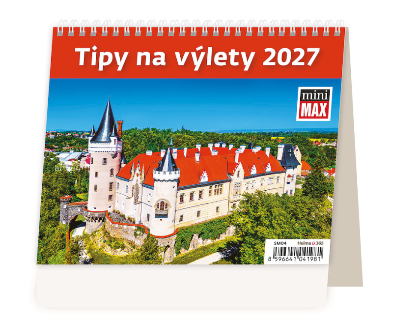 Stolní kalendář 2027 Helma Minimax Tipy na výlety
