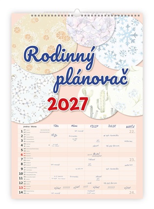 Nástěnný kalendář 2027 Helma Rodinný plánovač