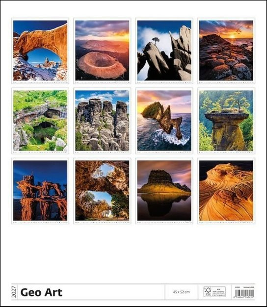 Nástěnný kalendář 2027 Helma Geo Art