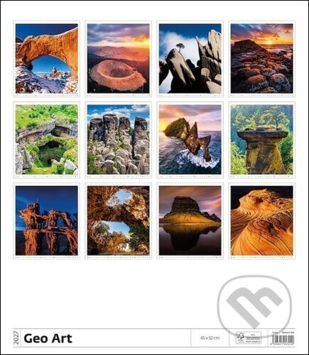 Nástěnný kalendář 2027 Helma Geo Art