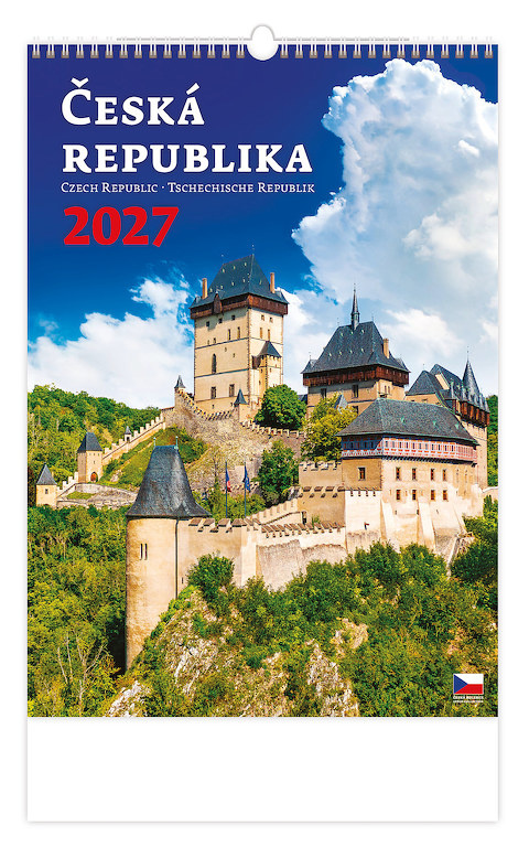 Nástěnný kalendář 2027 Helma Česká republika
