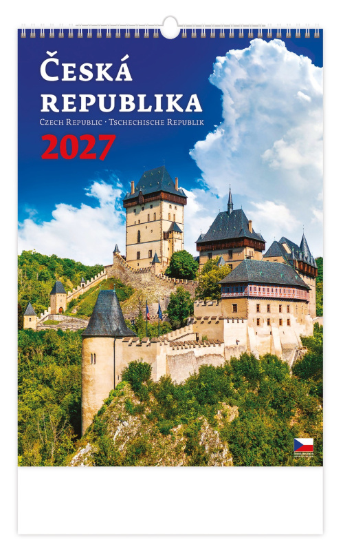Nástěnný kalendář 2027 Helma Česká republika