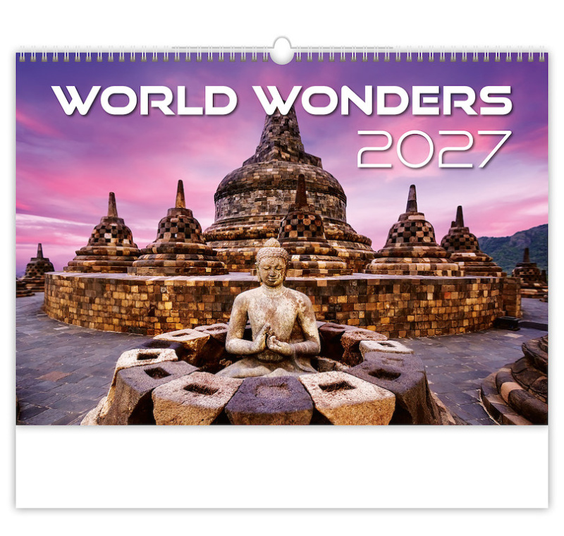 Nástěnný kalendář 2027 Helma World Wonders