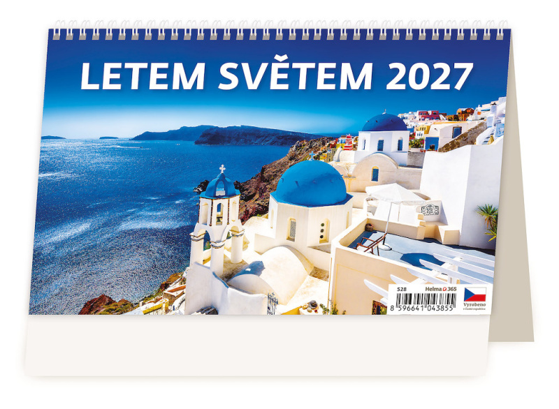 Stolní kalendář 2027 Helma Letem světem