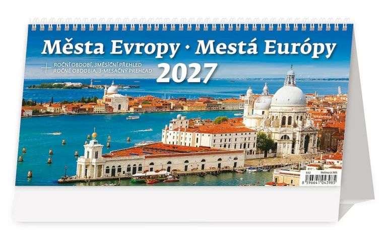 Stolní kalendář 2027 Helma Plánovací Města Evropy