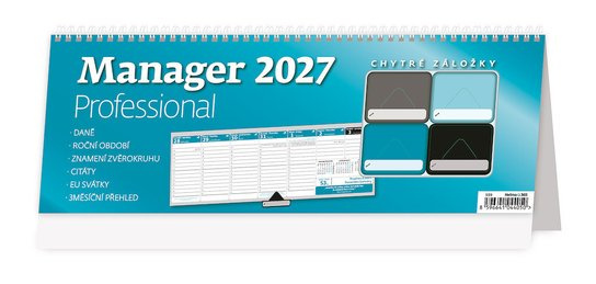 Stolní kalendář 2027 Helma Plánovací Manager Professional