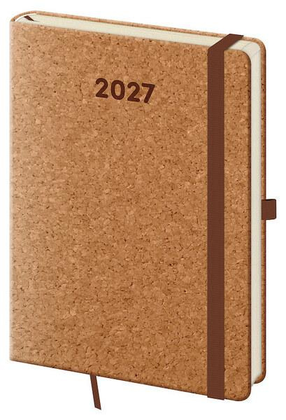 Týdenní diář 2027 Helma A5 Cork s poutkem