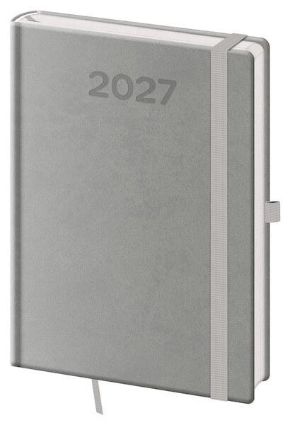 Denní diář 2027 Helma A5 Print Pop šedý