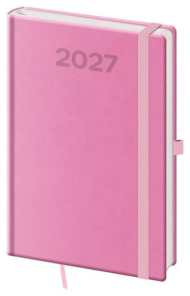 Týdenní diář 2027 Helma A5 Print Pop růžový
