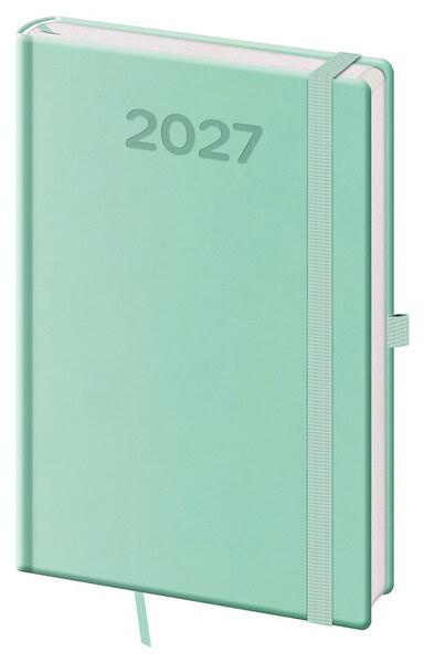 Týdenní diář 2027 Helma A5 Print Pop světle zelený