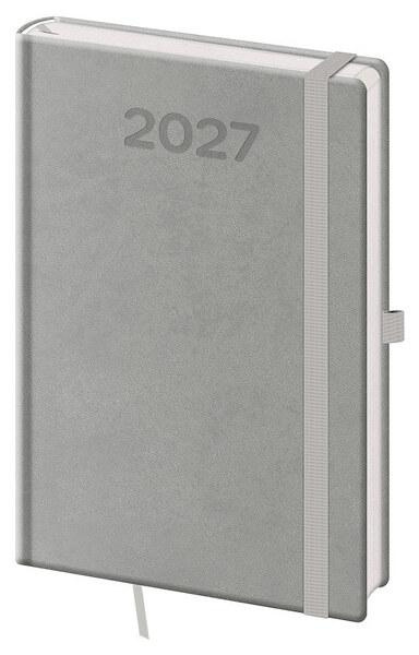 Týdenní diář 2027 Helma A5 Print Pop šedý
