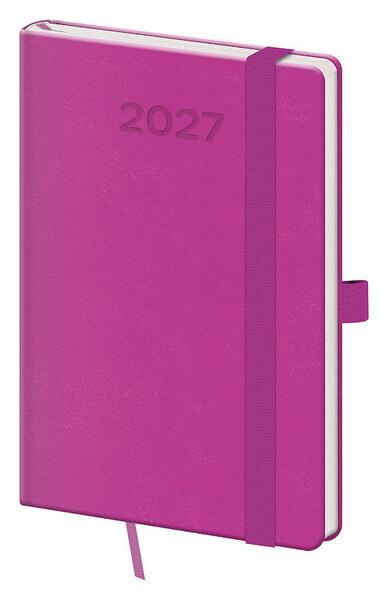 Týdenní diář 2027 Helma kapesní Print Pop fialový