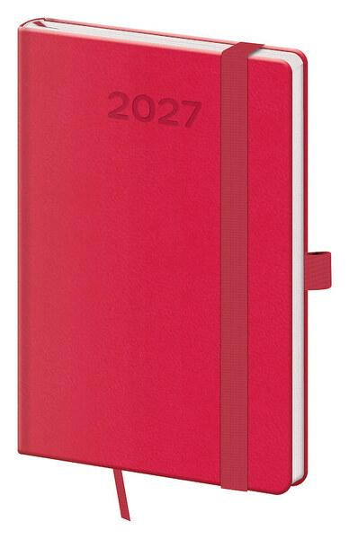 Týdenní diář 2027 Helma kapesní Print Pop malinový