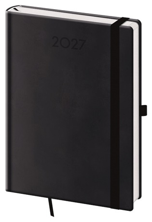 Denní diář 2027 Helma A5 Print Plus černá