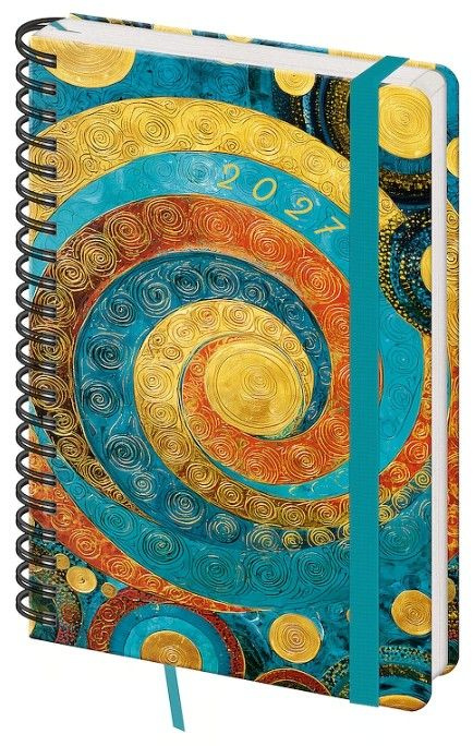 Týdenní diář 2027 Helma A5 Twin s poznámkami Spiral