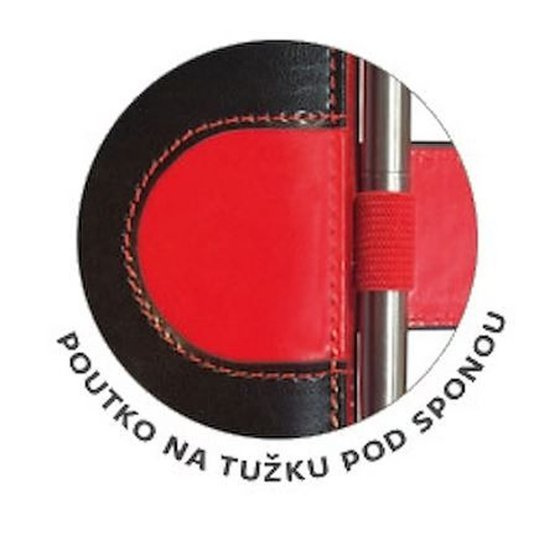 Týdenní diář 2027 Helma A5 Flip černo/modrá