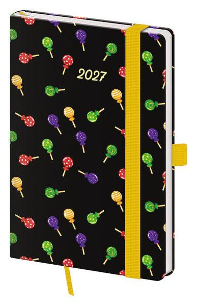 Týdenní diář 2027 Helma kapesní Vario Lollipop s gumičkou