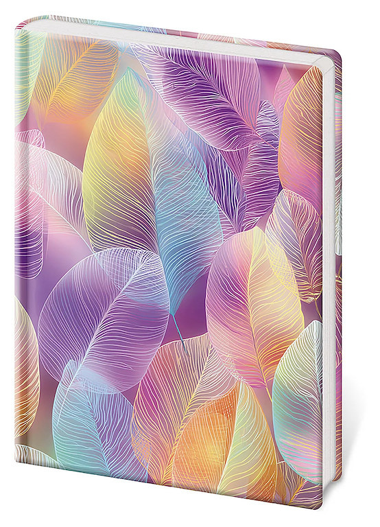 Linkovaný zápisník Vario L - Feathers Helma 365