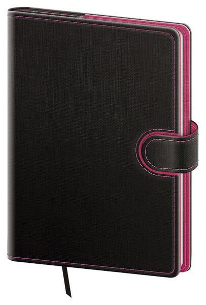 Týdenní diář 2027 Helma A5 Flip antracit/magenta