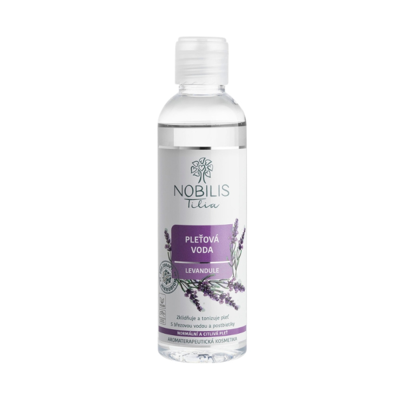 Nobilis Tilia Pleťová Voda Levandule levandulová voda se zklidňujícím účinkem 200 ml