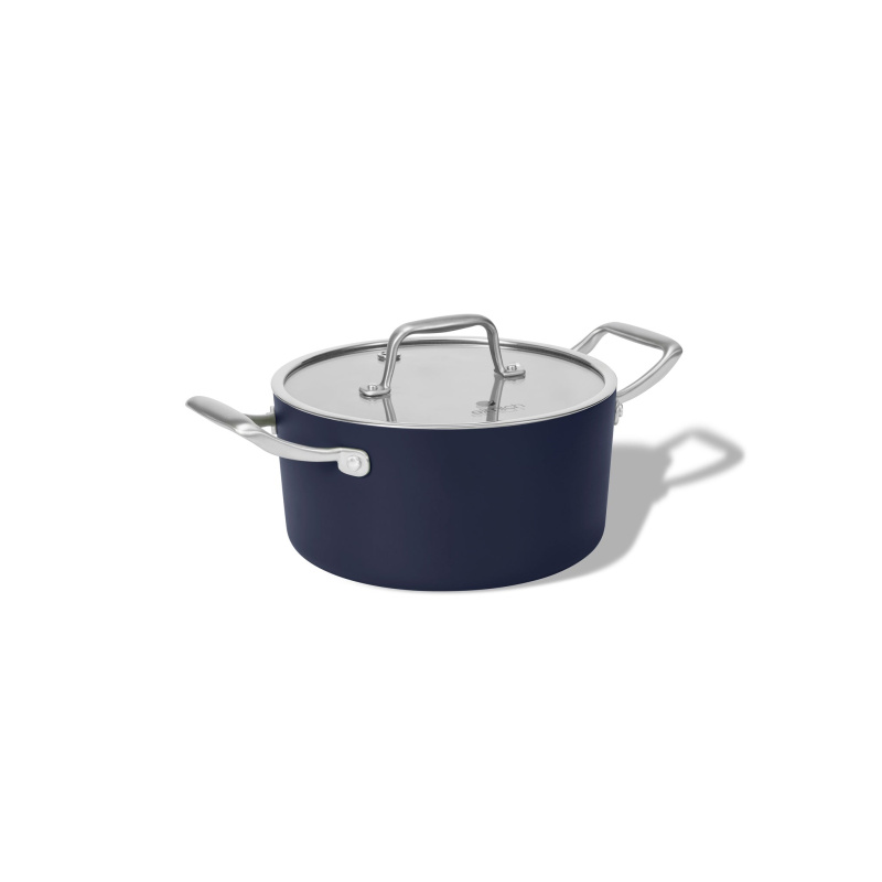Elmich Nepřilnavý keramický hrnec Vital Ø 18 cm (2L) - tmavě modrá