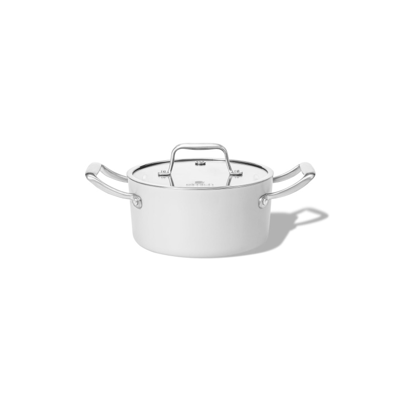 Elmich Nepřilnavý keramický hrnec Vital Ø 18 cm (2L) - krémově bílá