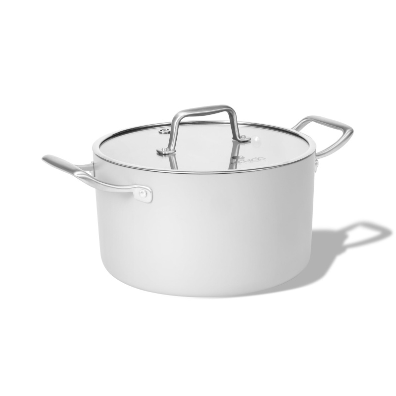 Elmich Nepřilnavý keramický hrnec Vital Ø 24 cm (5L) - krémově bílá