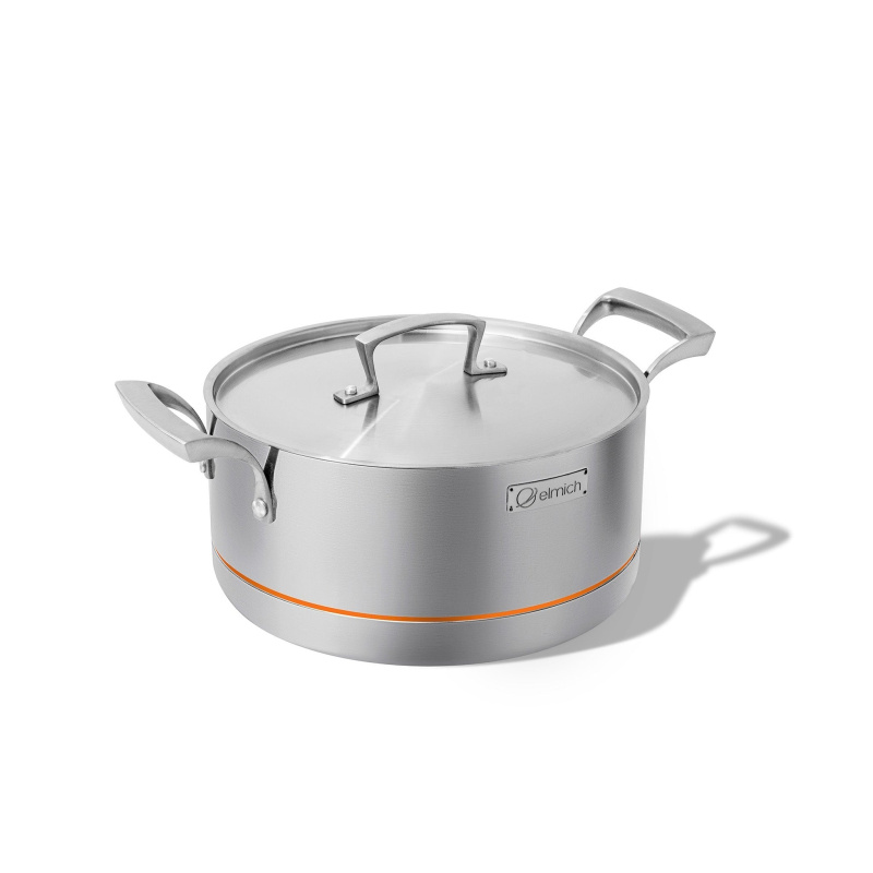 Elmich Pětivrstvý nerezový hrnec Penta Copper s měděným jádrem Ø 20 cm (2.5L)