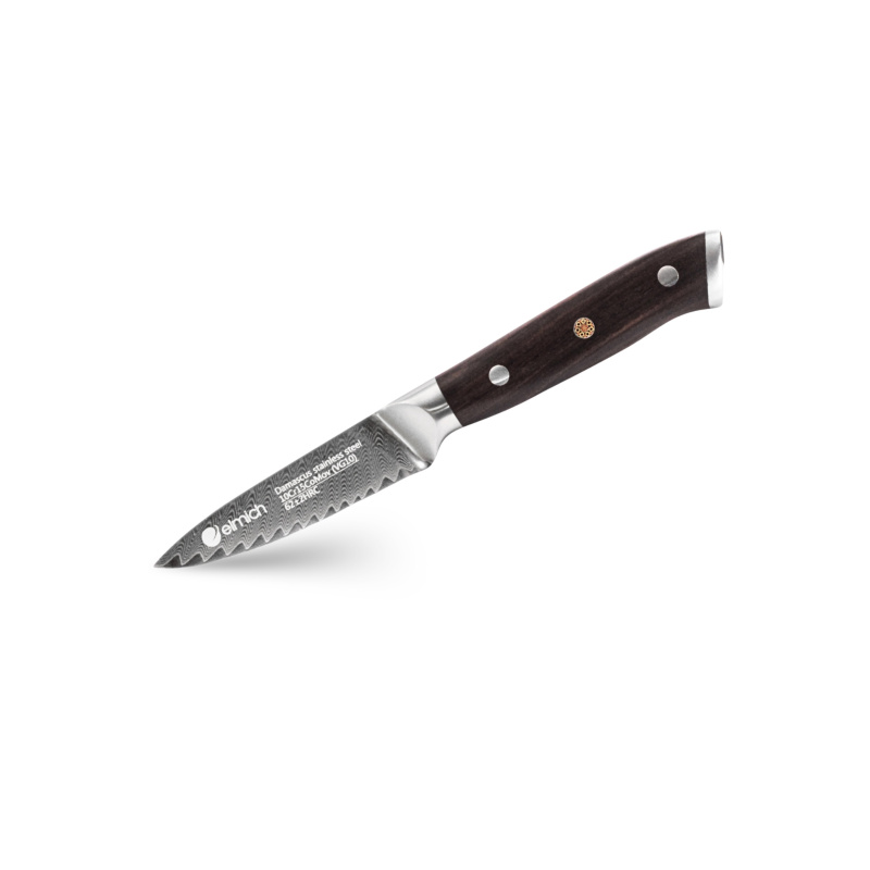 Elmich Loupací nůž z damaškové oceli 9 cm