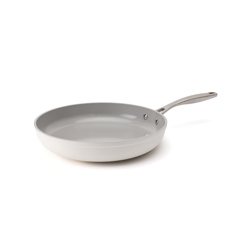 Elmich Nepřilnavá keramická pánev Zen Ø 26 cm - krémově bílá