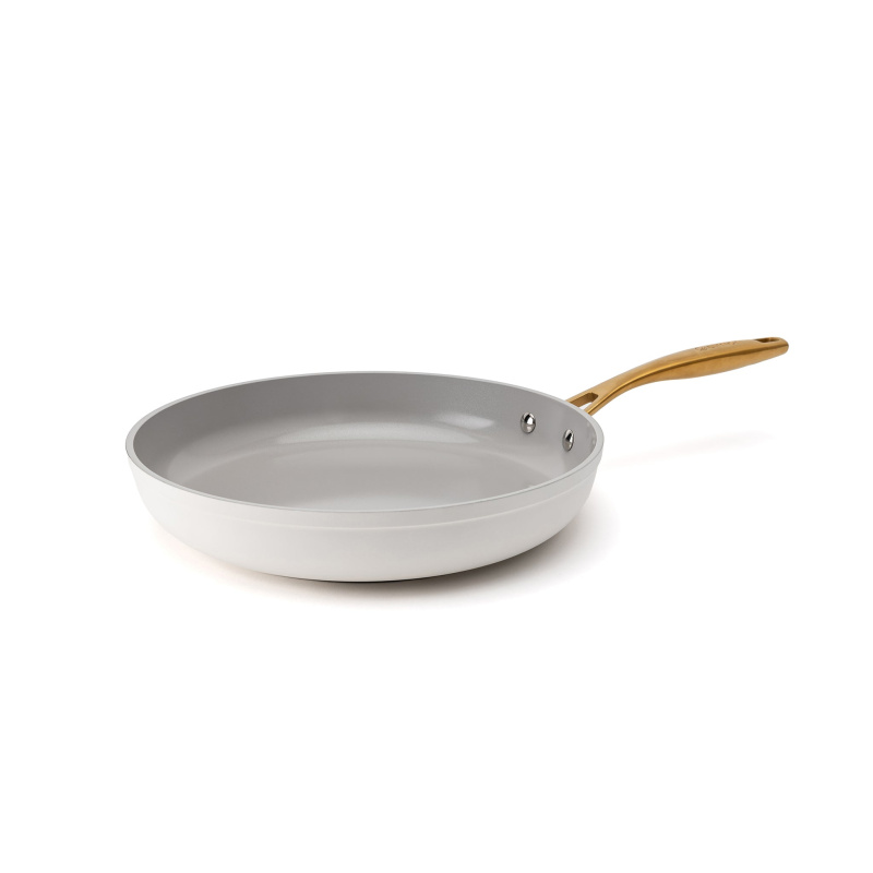 Elmich Nepřilnavá keramická pánev Zen Ø 26 cm - krémovo zlatá