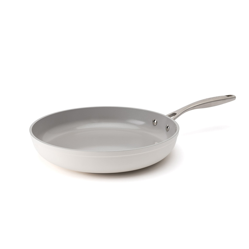 Elmich Nepřilnavá keramická pánev Zen Ø 28 cm - krémově bílá