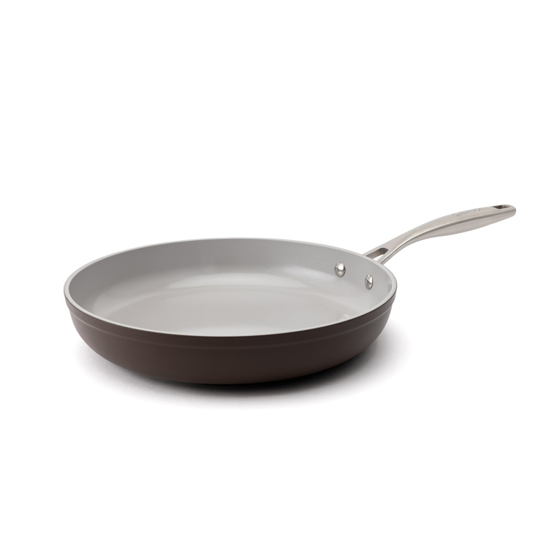 Elmich Nepřilnavá keramická pánev Zen Ø 28 cm - hnědá