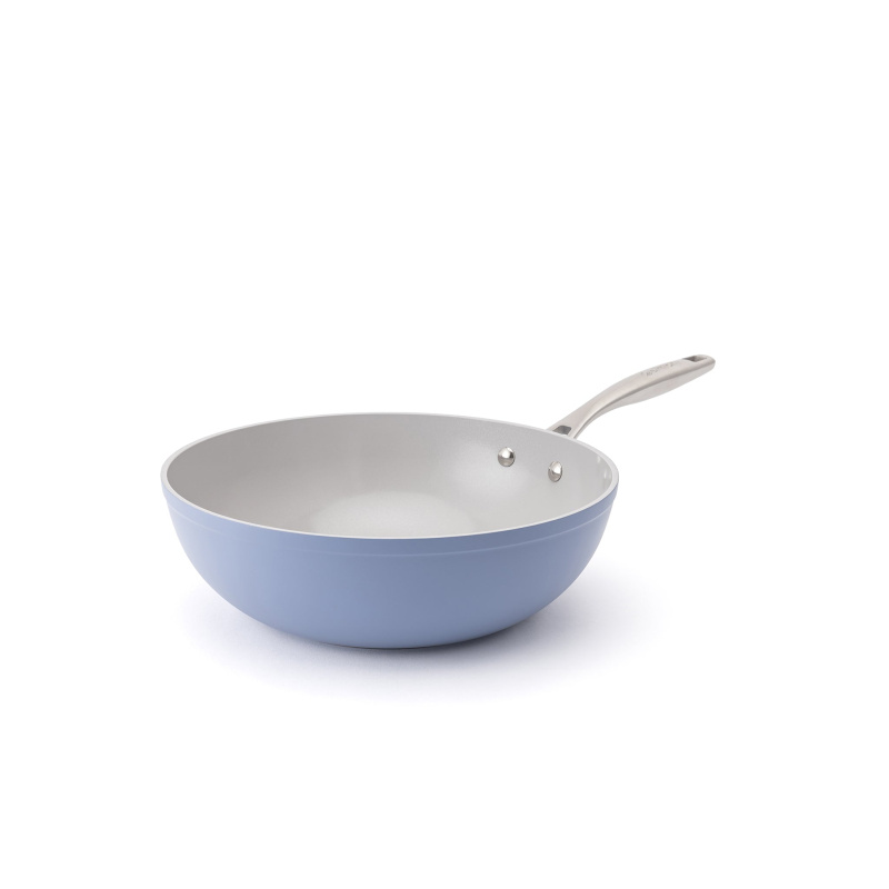 Elmich Nepřilnavá keramická pánev wok Zen Ø 28 cm - modrá