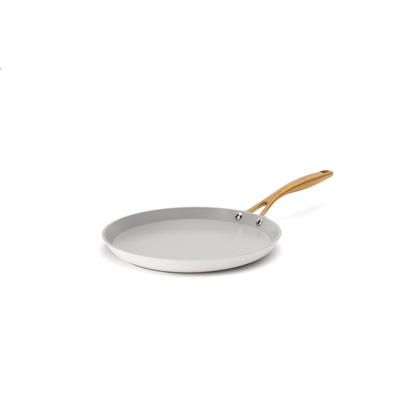 Elmich Nepřilnavá keramická palačinková pánev Zen Ø 26 cm - krémovo zlatá