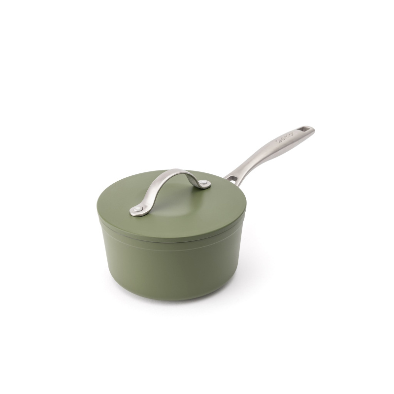Elmich Nepřilnavý keramický rendlík Zen Ø 16 cm - olivově zelená