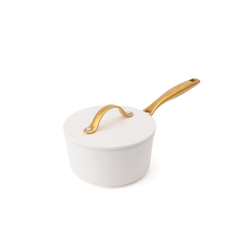 Elmich Nepřilnavý keramický rendlík Zen Ø 16 cm - krémovo zlatá
