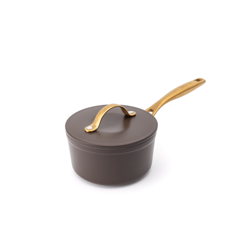 Elmich Nepřilnavý keramický rendlík Zen Ø 16 cm - hnědo zlatá