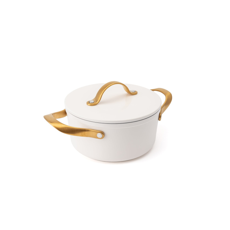 Elmich Nepřilnavý keramický hrnec Zen Ø 18 cm (2 l) - krémovo zlatá