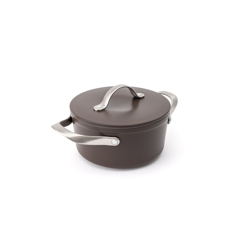 Elmich Nepřilnavý keramický hrnec Zen Ø 18 cm (2 l) - hnědá