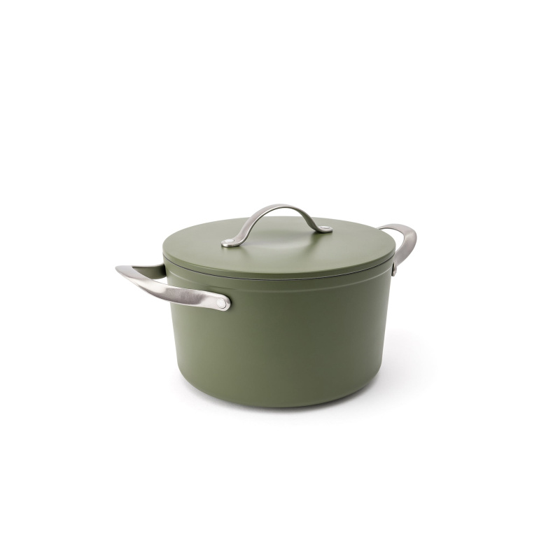 Elmich Nepřilnavý keramický hrnec Zen Ø 20 cm (3 l) - olivově zelená