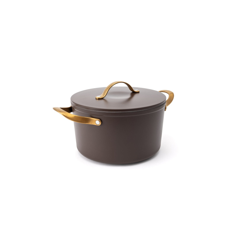 Elmich Nepřilnavý keramický hrnec Zen Ø 20 cm (3 l) - hnědo zlatá