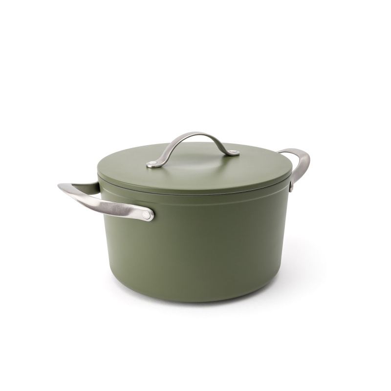 Elmich Nepřilnavý keramický hrnec Zen Ø 24 cm (5,5 l) - olivově zelená